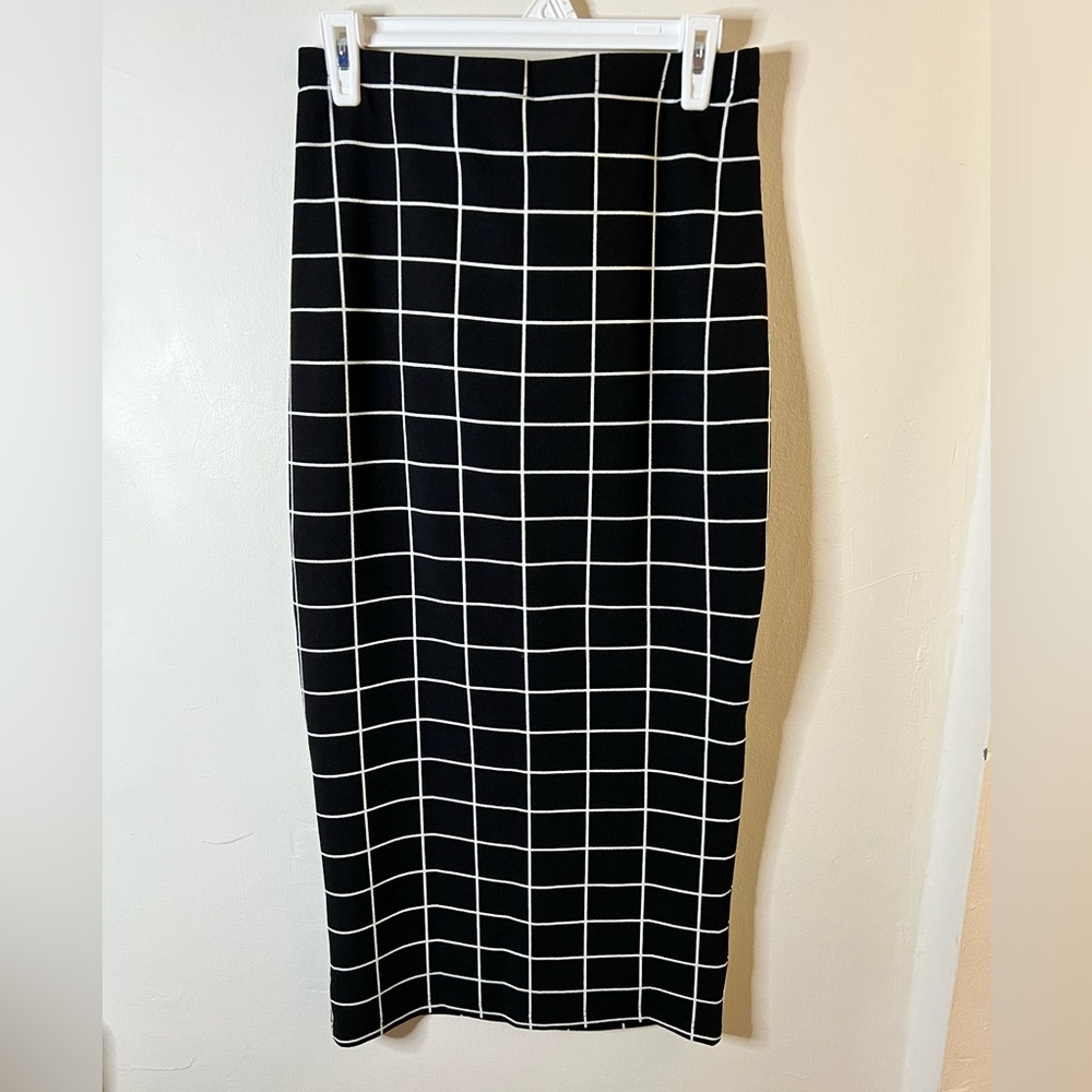 SHEIN Grid Pencil Skirt, Size L